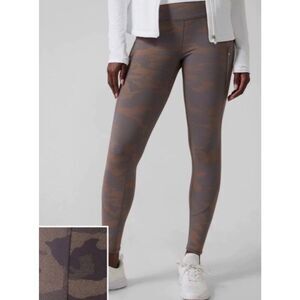 Athleta Rainier Camo Lux Buff Reflective Tight Tights Women's XS